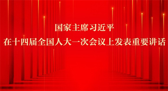 海报丨国家主席习近平在十四届全国人大一次会议上发表重要讲话