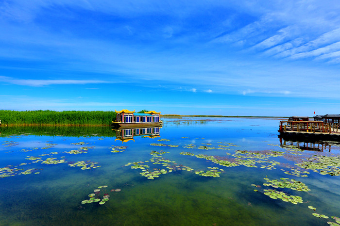纪检人镜头西部明珠博斯腾湖