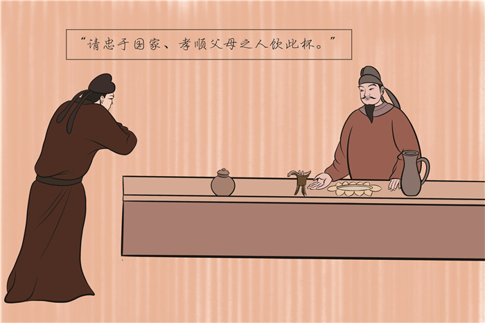 "此言一出,满座宾客皆不语,因为这可不是一般的条件,要达到忠孝双全的